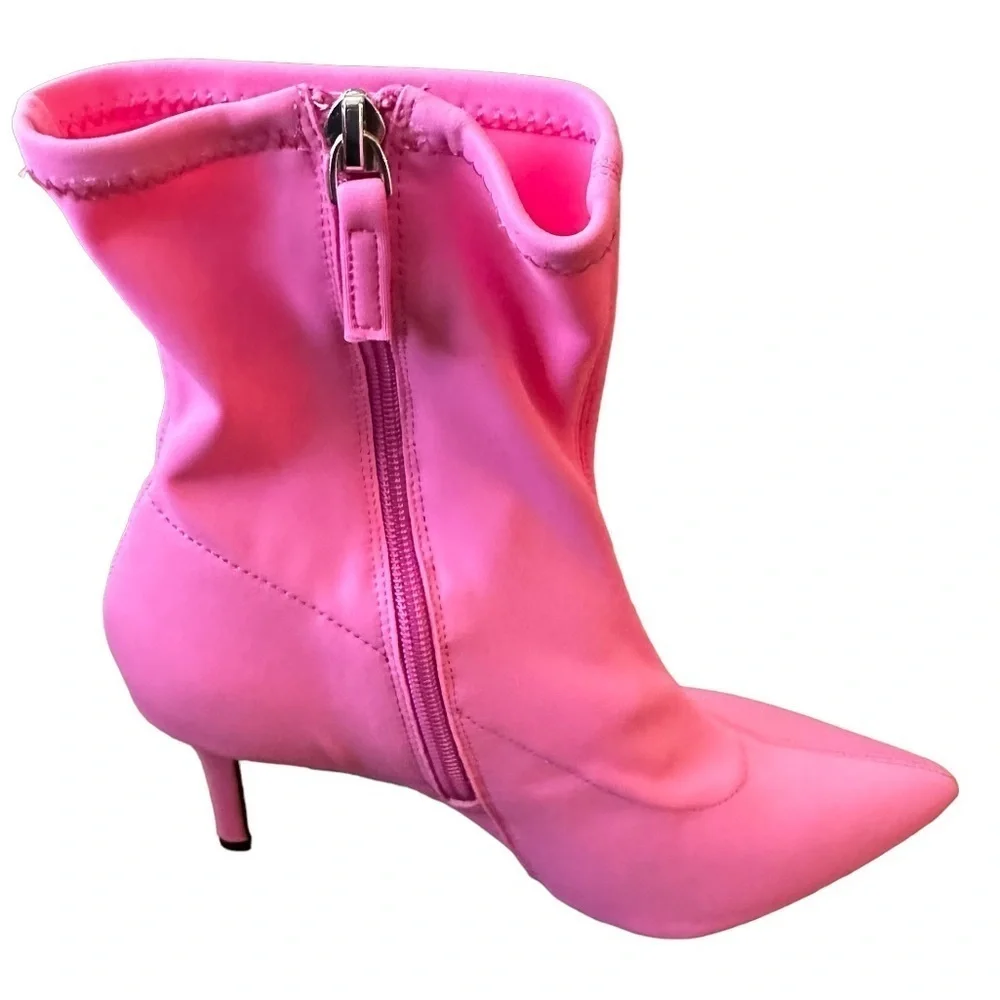 New ELOQUII Neoprene Ankle Boots Size:8W👢